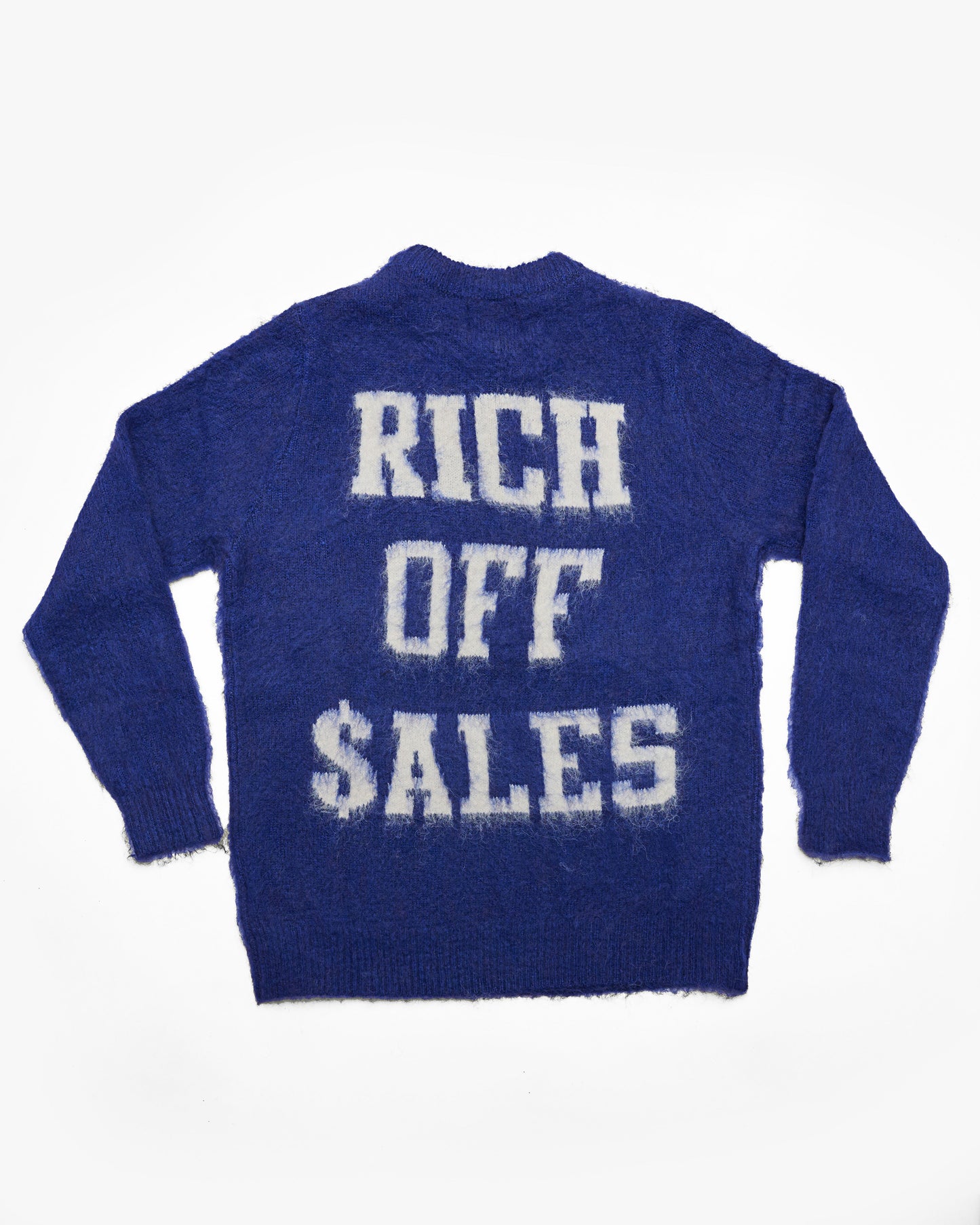 Rich Off Sales Mohair Sweater (Blue)