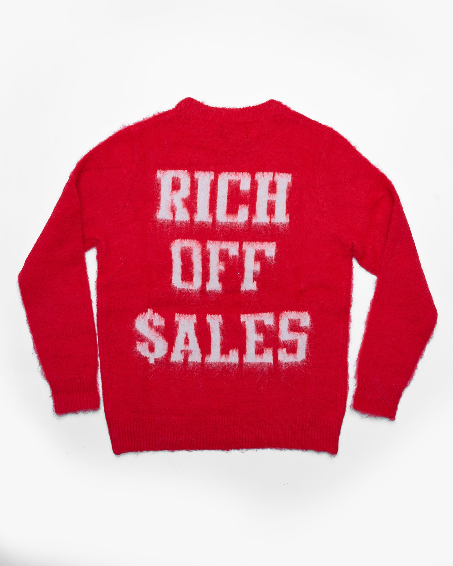 Rich Off Sales Mohair Sweater (Red)