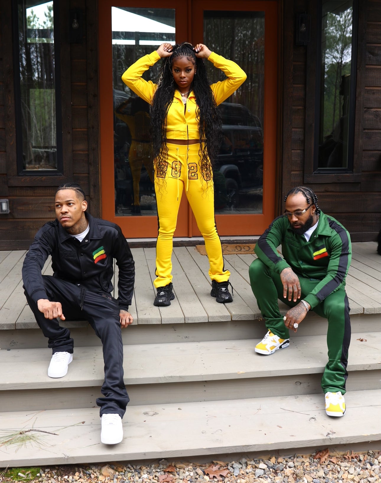 Full yellow tracksuit on sale