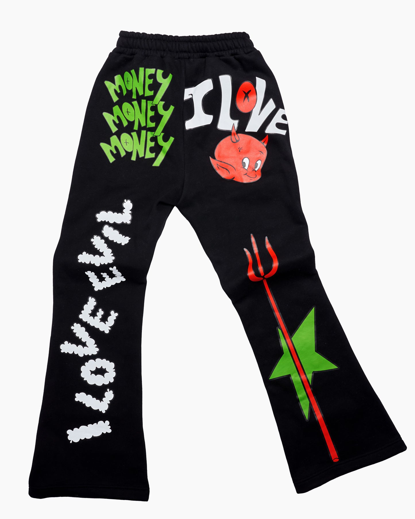 Money Is The Root Of All Evil Jumpsuit Set (Black)