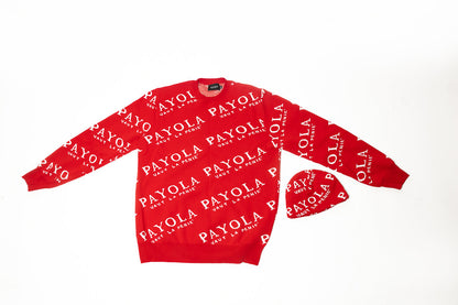 Payola All Over Print Sweater (Red) on