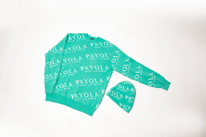 Payola All Over Print Sweater (Teal)