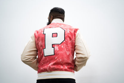 Biggest P Letterman Jacket (Dye Red)