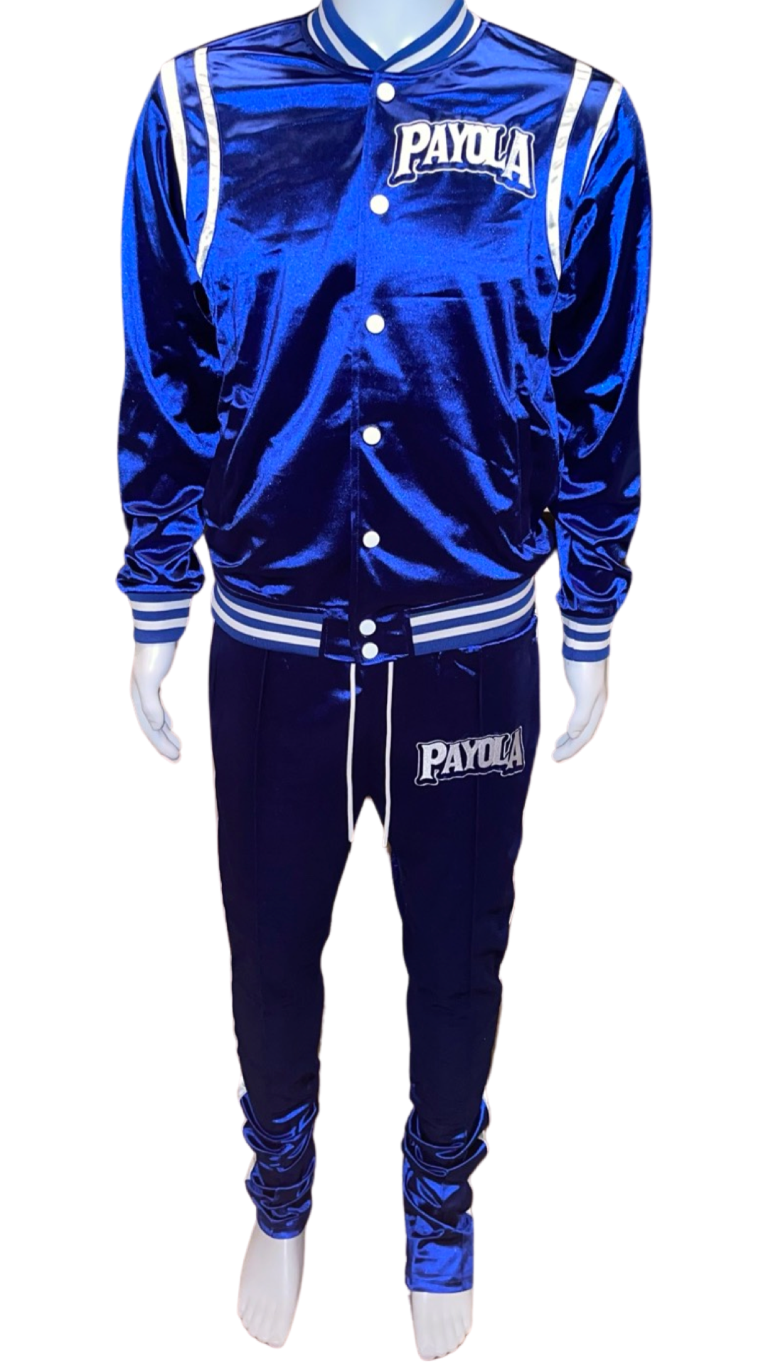 Payola Jacket & Stacked Pants Set (Blue)