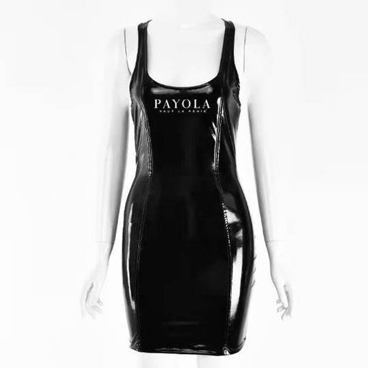 Payola Latex Dress(Black)